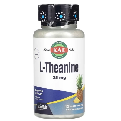 L-teanina 25mg, 120 Microcomprimidos Sabor Abacaxi, KAL