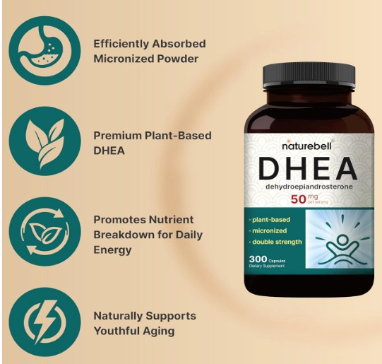 DHEA 50mg, 300 Cápsulas, Naturebell