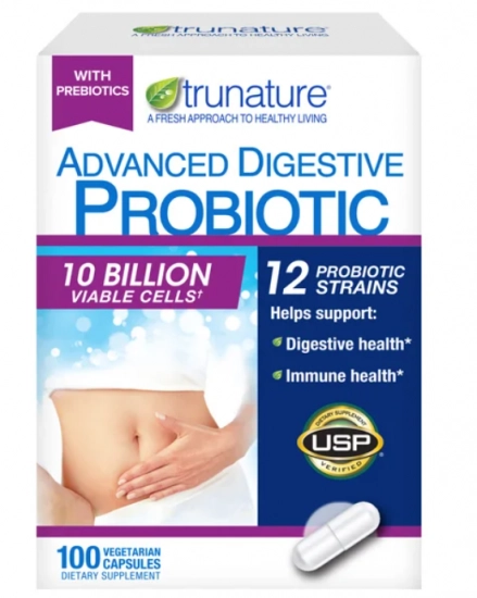 Probiótico Digestivo Avançado, 100 Cápsulas, Trunature