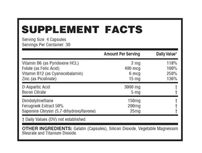 Testolander Booster Pró-Hormonal, 120 Cápsulas, LanderFit