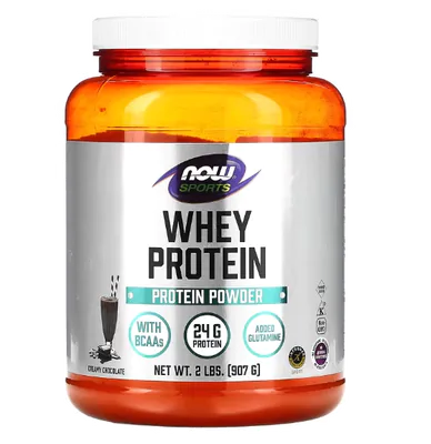 Whey Protein, Proteína de soro de leite, Sabor Chocolate cremoso, 907g, Now