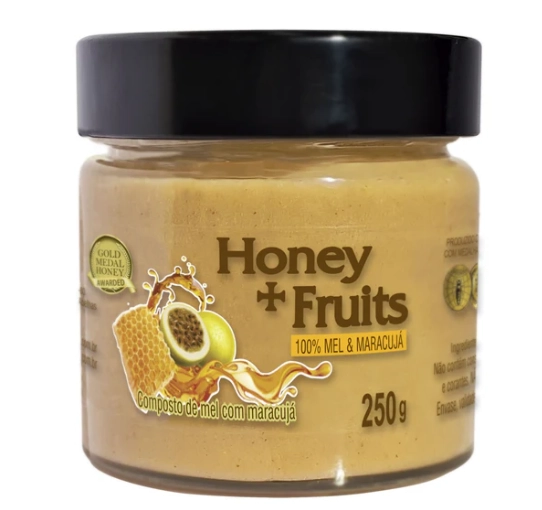 Honey + Fruits, Mel com Maracujá, 250g, ‎Apis Nativa