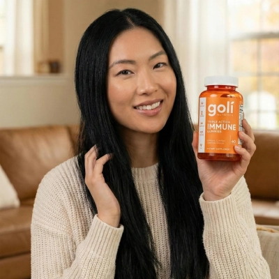 Immune Gummies Com Vitamina C, D e zinco, 60 Gomas - Golí Nutrition