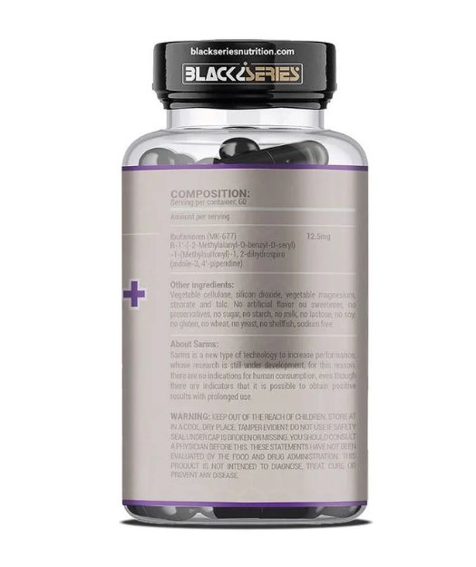 MK-677 12,5mg, 60 Cápsulas, Black Series