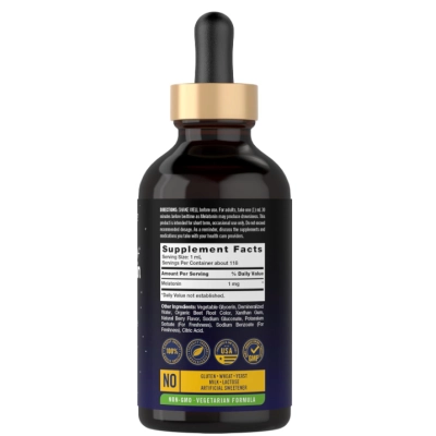 Melatonina líquida 1mg, 118ml Sabor Frutas Vermelha, Carlyle