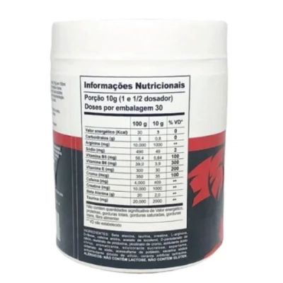 Pré Treino Bad Bull Hardcore, 300g Sabores, Bull Pharma