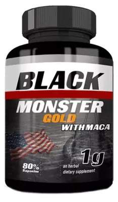 Tribulus Terrestris Gold, Com Maca, 1000mg, 150 Capsulas, Black Monster