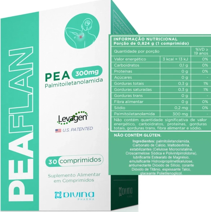 Peaflan 300mg, 30 Comprimidos, Divina Pharma