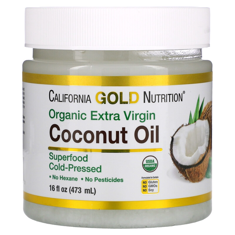 Óleo de Coco Extra virgem Orgânico (Prensado a Frio) 473 ml