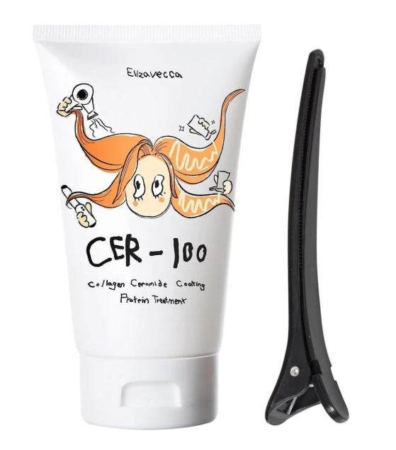 CER-100 Collagen Coating Hair Protein Treatment, Máscara Nutritiva Capilar, 100ml, Elizavecca