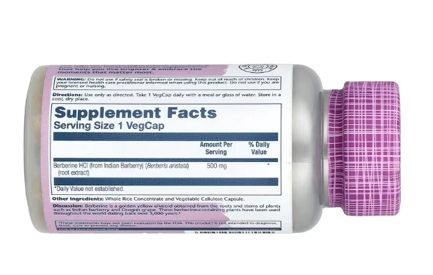 Vital Extracts, Berberina 500mg, 60 VegCaps, Solaray
