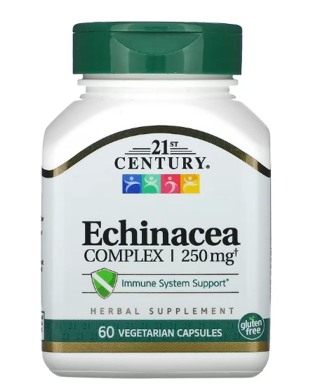Complexo de Echinacea, 250mg, 60 Cápsulas, 21st Century