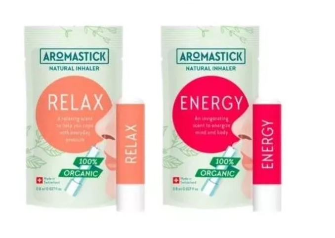 Kit Aromastick inalador Dia e Noite, Relax + Energy , Aromaterapia