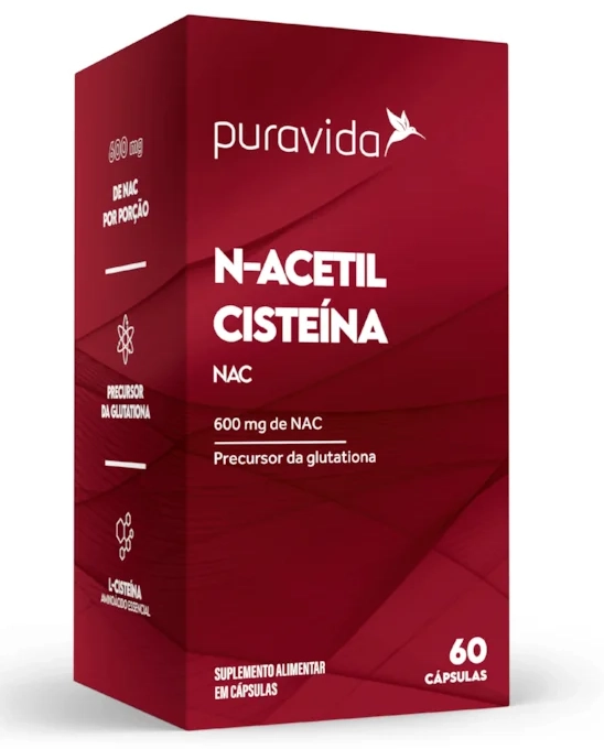 Nac Acetilcisteína, 60 Cápsulas, Puravida