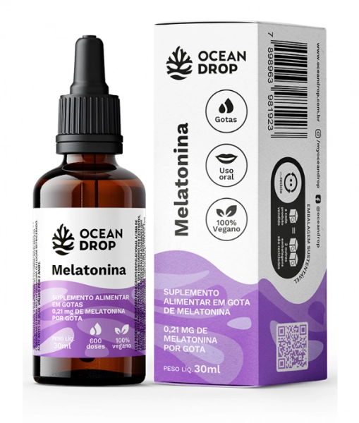 Melatonina 0,21mcg, 30ml Líquida, Ocean Drop