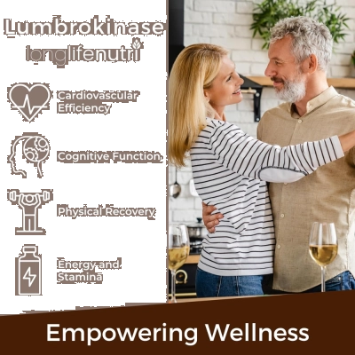 Lumbrokinase Premium Enzymes 2000000 LKU por porção, 120 Cápsulas, Long Life Nutri