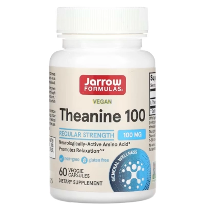 Theanina 100, 100mg, 60 Cápsulas, Jarrow Formulas