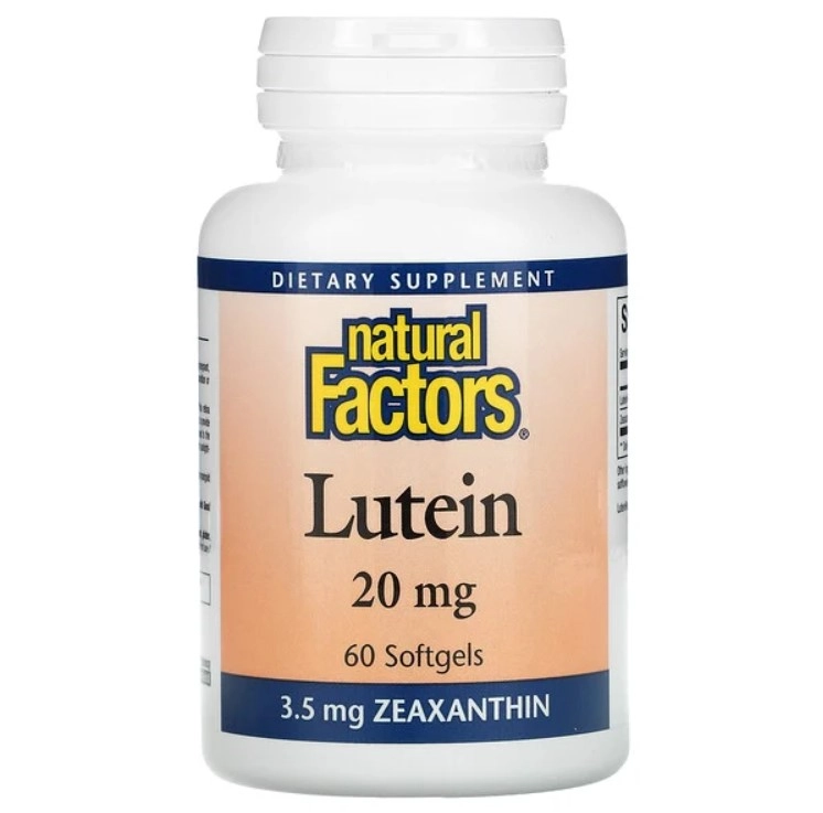 Luteina Xantofila, 20mg, 60 Cápsulas, Natural Factors