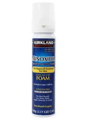 Minoxidil for Men, Aerosol foam, 60g, Kirkland