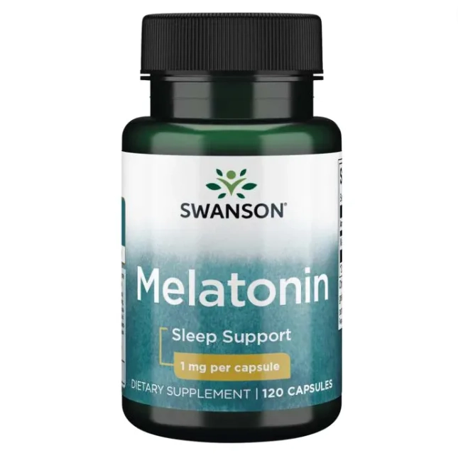 Melatonina, 1mg, 120 Cápsulas, Swanson