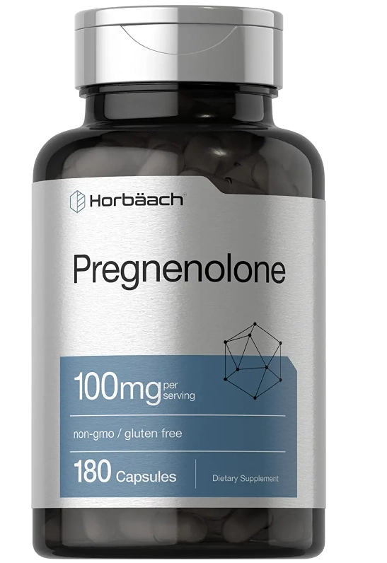 Pregnenolone 100mg, 180 cápsulas, Horbaach