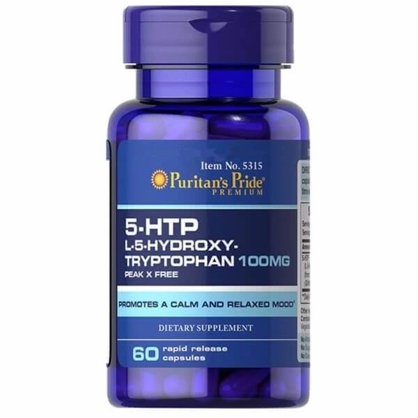 5-HTP, 100mg, 60 cápsulas, Puritan's Pride