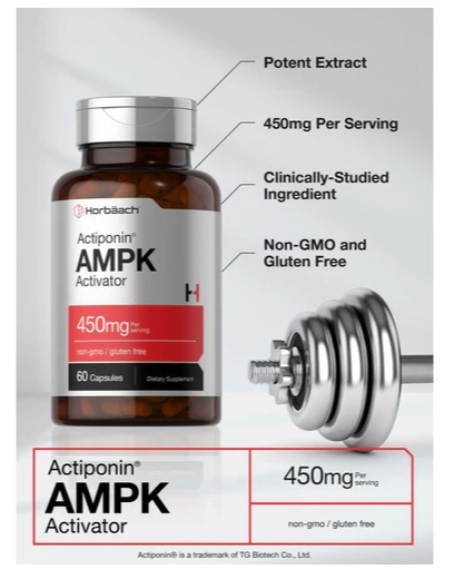 AMPK, Ativador Metabólico, 450mg  60 Cápsulas, Horbaach