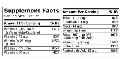 Centrum Women, Multivitamínico Feminino, 250 Tablets