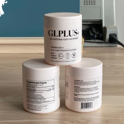 GLPLUS+, Suporte Natural de GLP-1, Auxílio no Controle da Fome e no Metabolismo, 60 Cápsulas, Plus+Ultra
