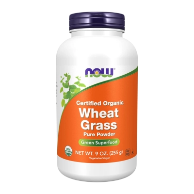 Wheat Grass, Energia Natural, Nutrição Verde e Vitalidade Diária, 255g, NOW