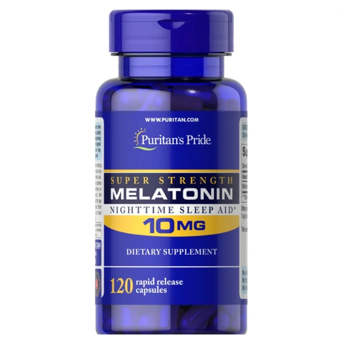 Melatonina, 10mg, 120 Cápsulas, Super Strength, Puritan's Pride