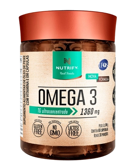 Ômega 3 1360mg, Cápsulas Opções, Nutrify
