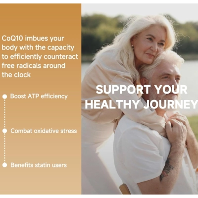 Ubiquinol CoQ10 300mg, com Vitamina E &amp; Ômega 3, 120 Cápsulas, Cozynol