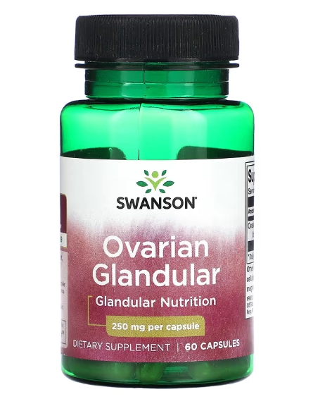Glandular Ovariano, 250mg, 60 Cápsulas, Swanson