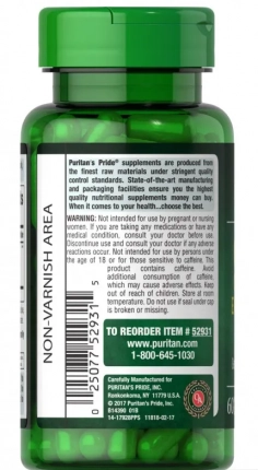 Green Coffee (Grãos de Café Verde), 800mg, 60 Cápsulas, Puritan's Pride