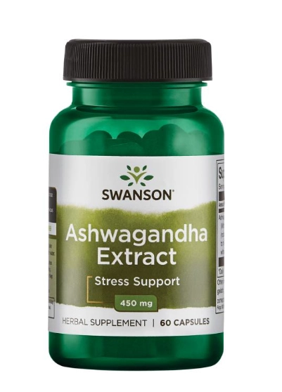 Ashwagandha 450mg, 60 Cápsulas, Swanson