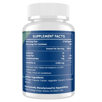 Urolithin A 2000mg, 120 Cápsulas, Nepeolithia