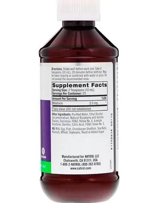 Melatonina Liquida 2.5 mg, 237ml, Natrol