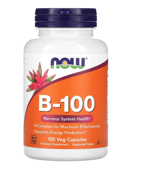 Vitamina B-100, 100 Cápsulas, Now