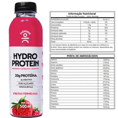 Hydro protein, 20g de proteina, 500ml, Moving