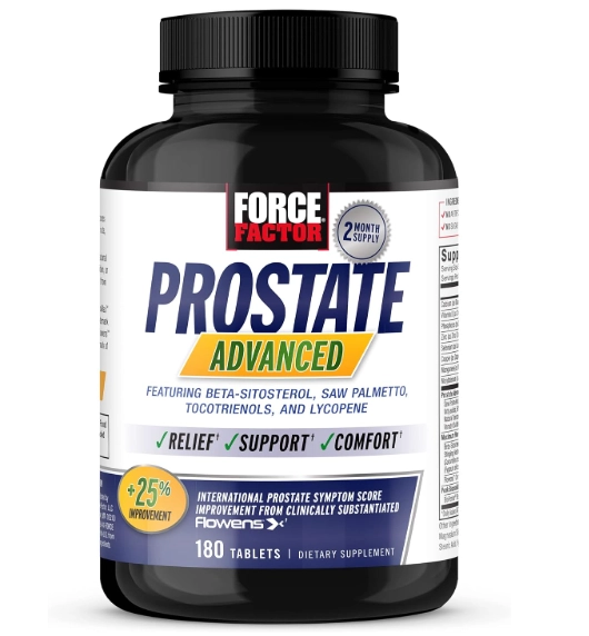 Prostate Advanced, Saúde da Próstata e do Trato Urinário Masculino, 180 Comprimidos, Force Facto