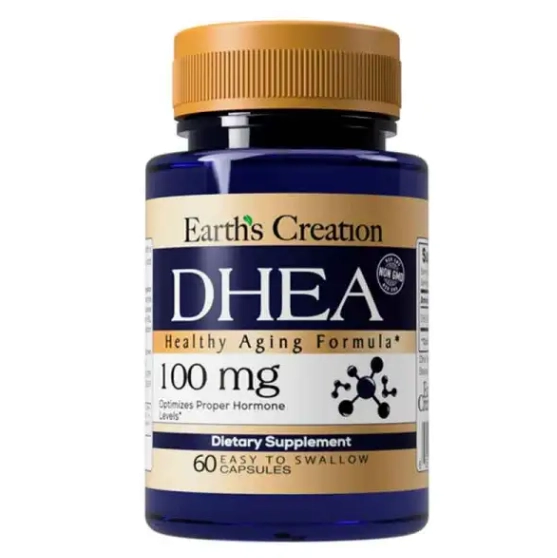 Dhea, 100mg, 60 Cápsulas, Earth's Creation
