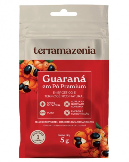 Guaraná em Pó, Sachê 5g, Terramazonia