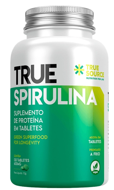 True Spirulina, 120 Comprimidos, True Source