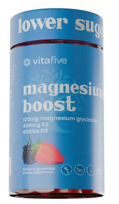 Glicinato de Magnésio 100mg, 50 Gomas, Vitafive