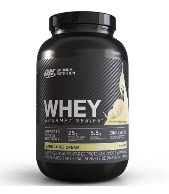 Whey Protein, Gourmet Series, Sabor Baunilha, 900g, Optimum Nutrition