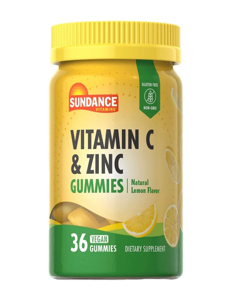 Vitamina C 250mg e zinco 11mg, 36 gomas Sabor Limão, Sundance