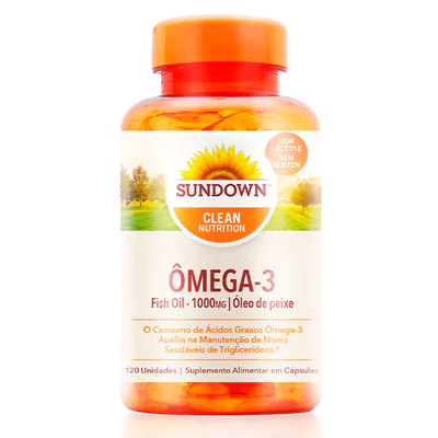 Fish oil (Ômega 3), 1000mg, 120 cápsulas, Sundown