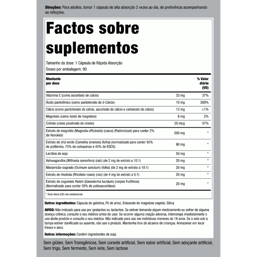 Super Ajuda para o Cortisol 90 Cápsulas – Piping Rock
