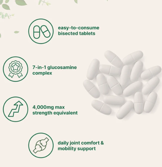 Glucosamina, Condroitina e MSM com Cúrcuma, 300 Comprimidos, Micro Ingredients